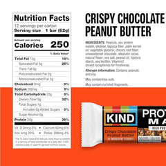 KIND Protein MAX bar close-up shows 20g protein and peanut-forward flavor