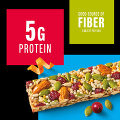 Ingredients layout of KIND Seeds Orange Cranberry Pumpkin Seed bar with real fruit and nuts.