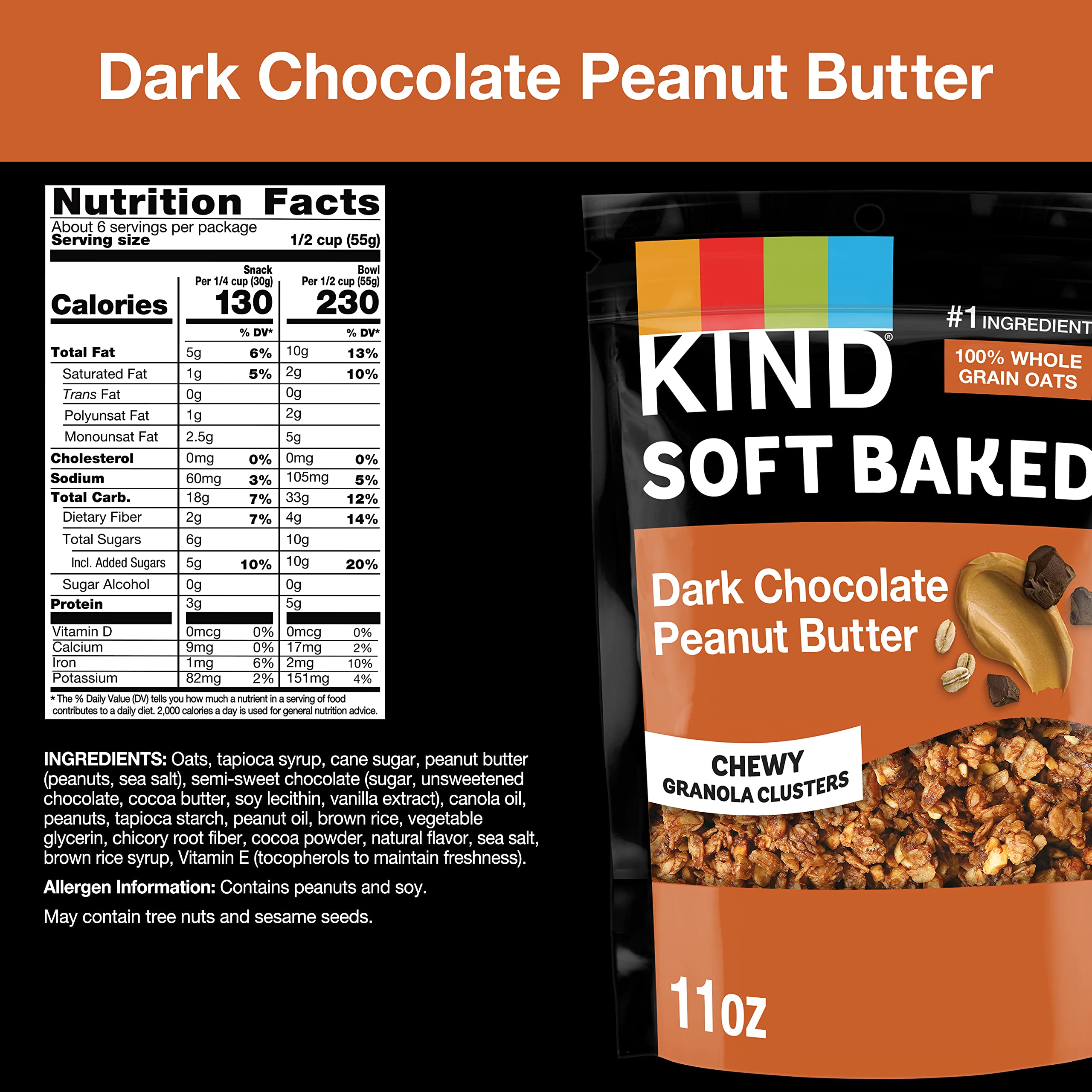 KIND Soft Baked Granola served in a bowl with milk, ideal breakfast boost.