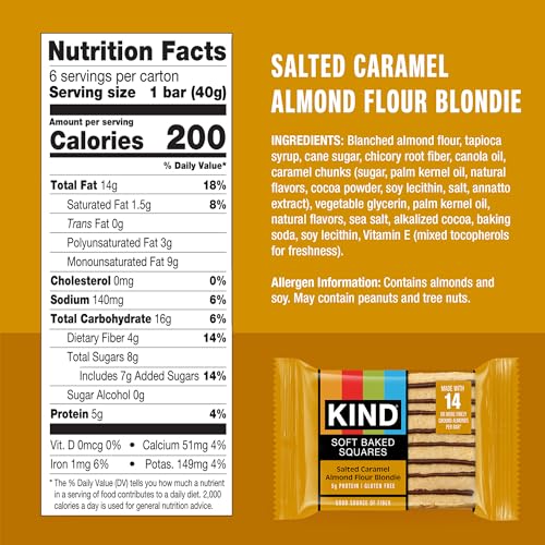 KIND Soft Baked Squares drizzle close-up highlights creamy chocolate finish for indulgence