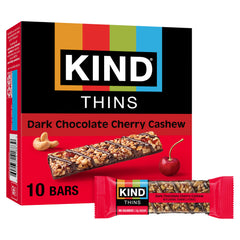 KIND THINS Dark Chocolate Cherry Cashew Bar, gluten-free on-the-go snack