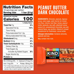 Kind Thins drizzle close-up; rich chocolate and cashew crunch.