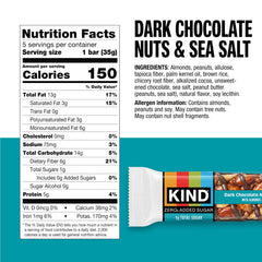 KIND Zero Added Sugar peanut butter dark chocolate bar ready to eat, protein-rich snack.