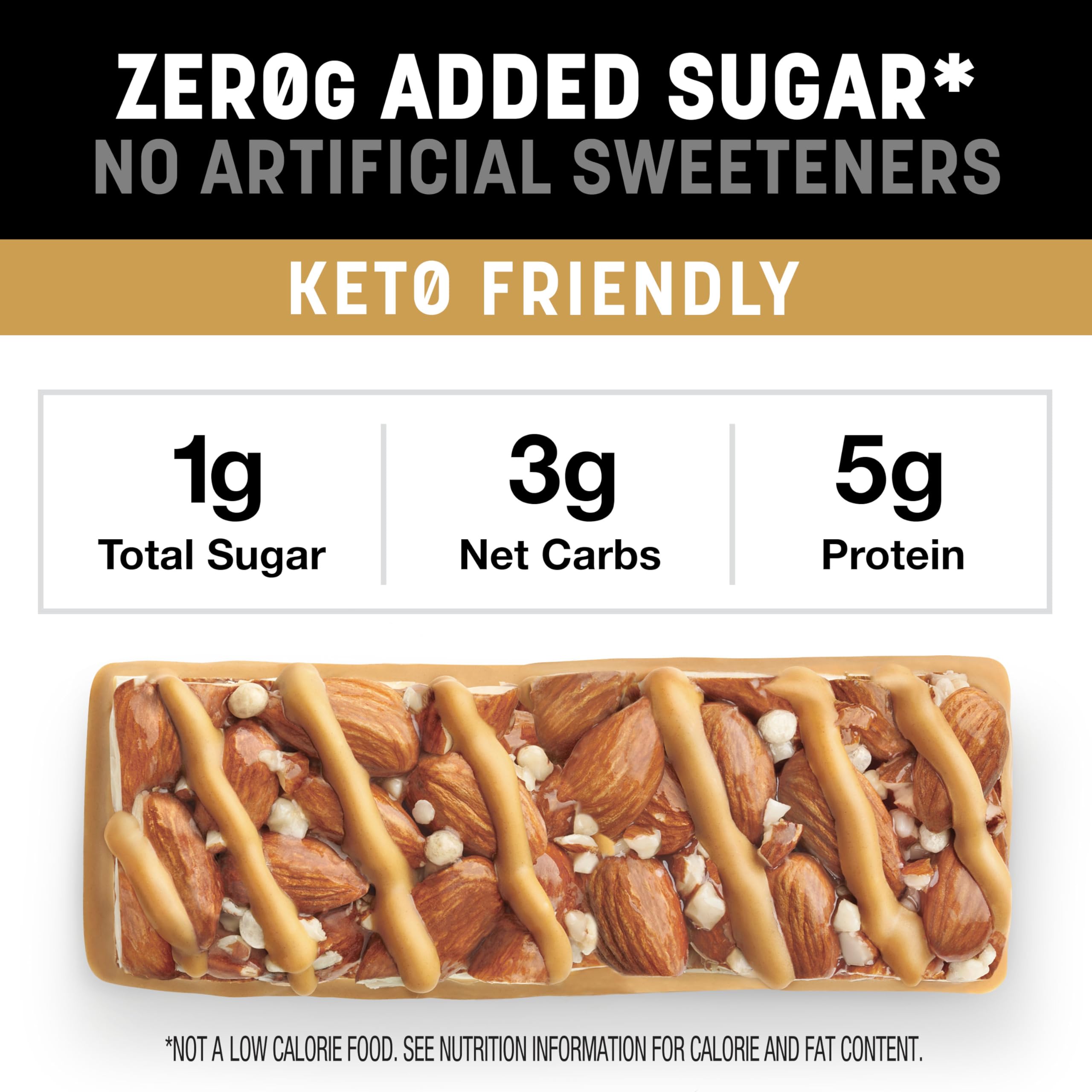 KIND ZERO bar between meetings, a convenient keto-friendly snack.
