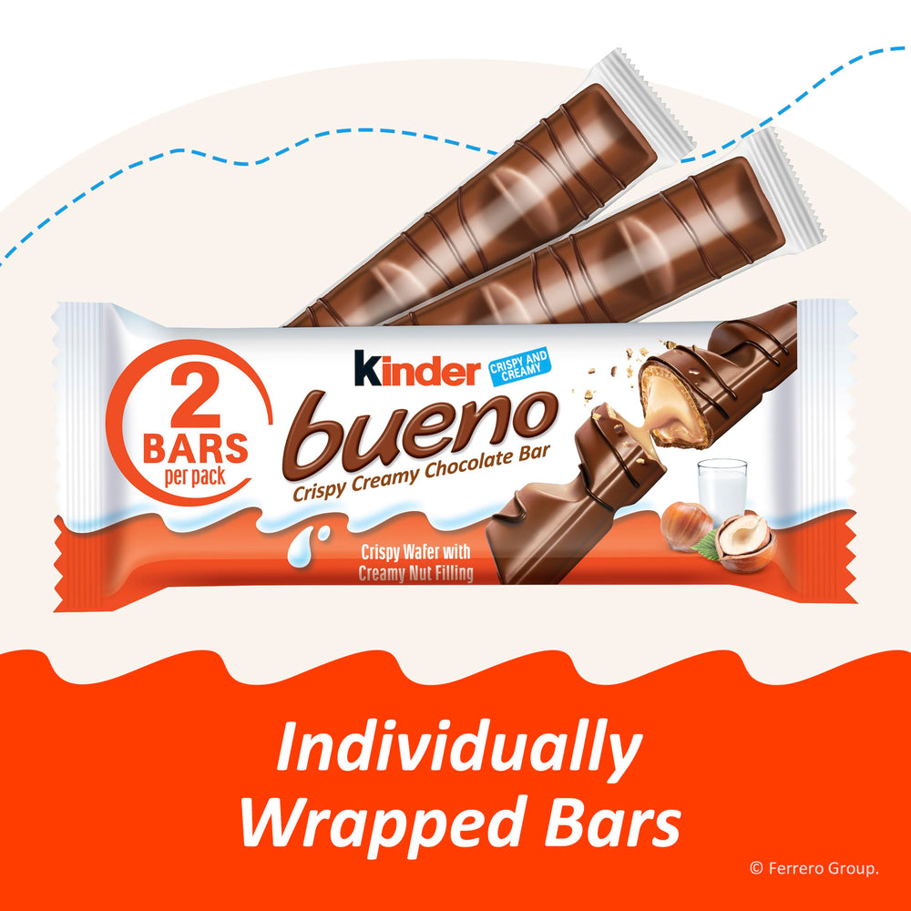 Kinder Bueno coffee break treat with rich chocolate and hazelnut