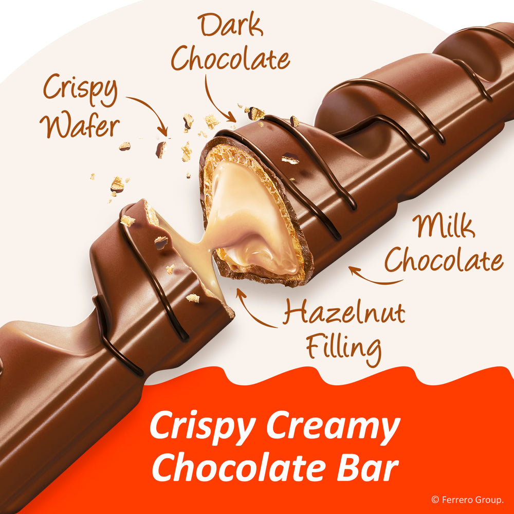 Kinder Bueno crispy wafer texture adds contrast to chocolate cravings