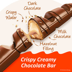 Kinder Bueno crispy wafer texture adds contrast to chocolate cravings