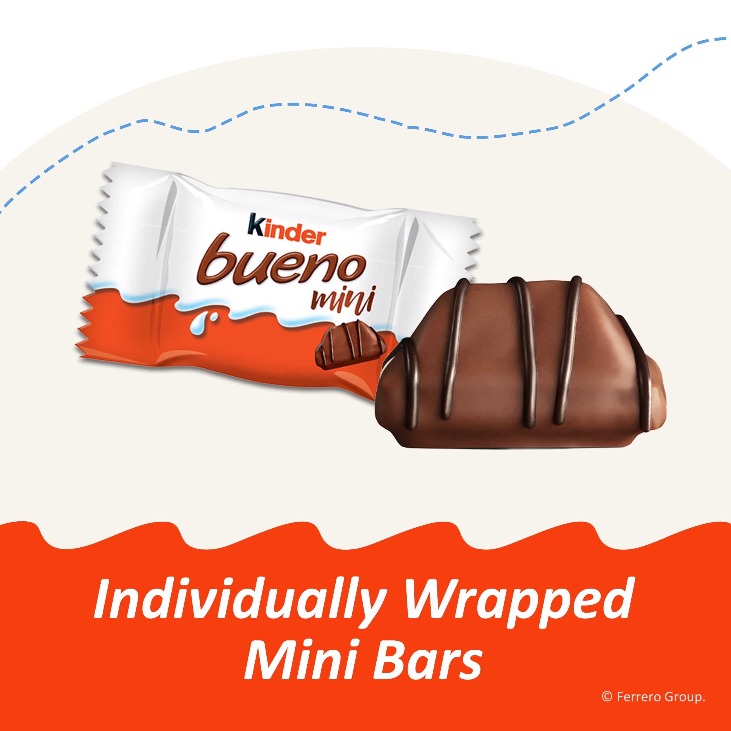 Christmas stocking gift featuring Kinder Bueno Mini bites