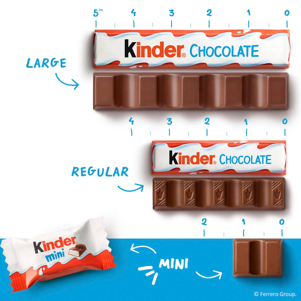 Lunchbox-friendly Kinder Chocolate Minis on the go