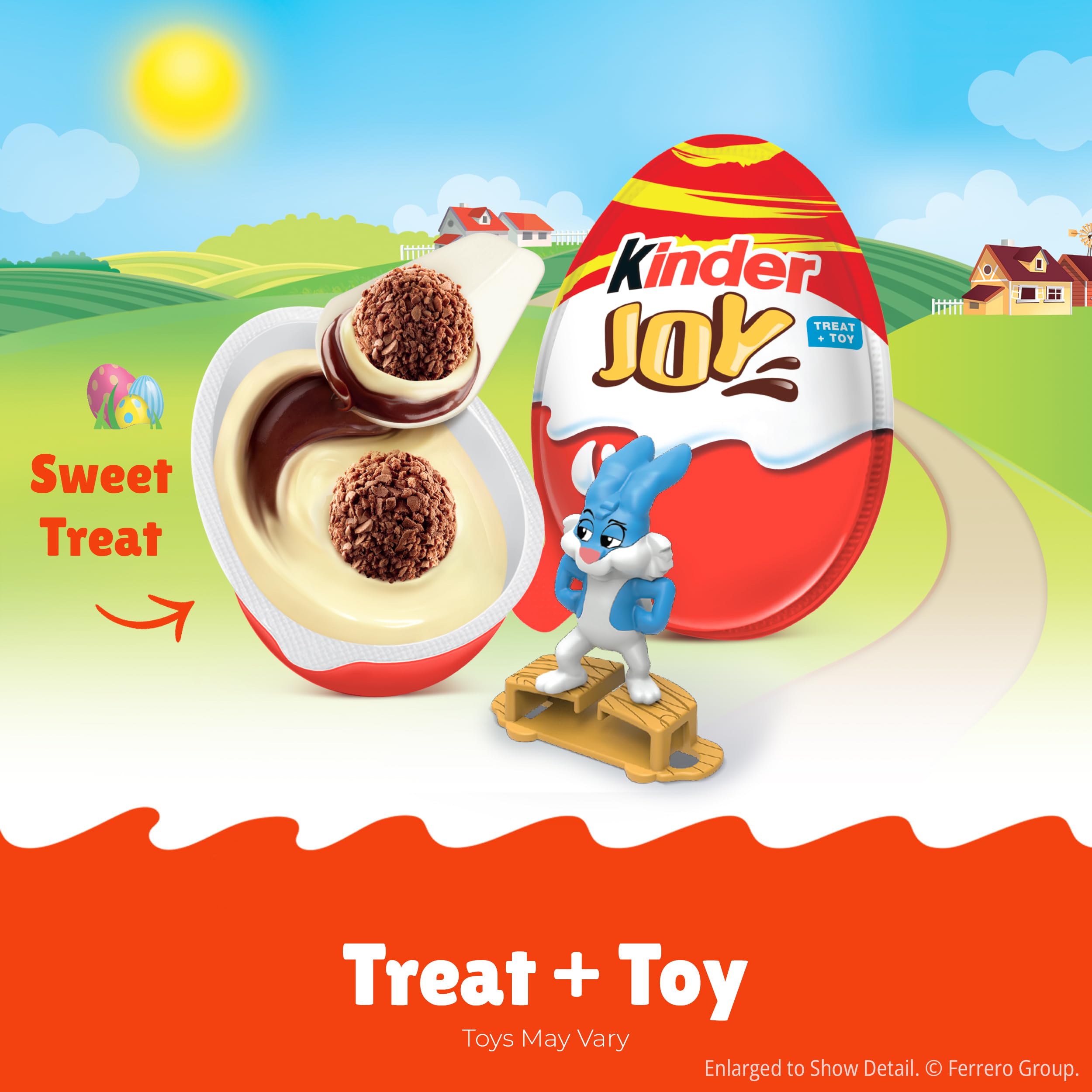 Kinder Joy eggs two-sided design with treat and toy sparks curiosity.