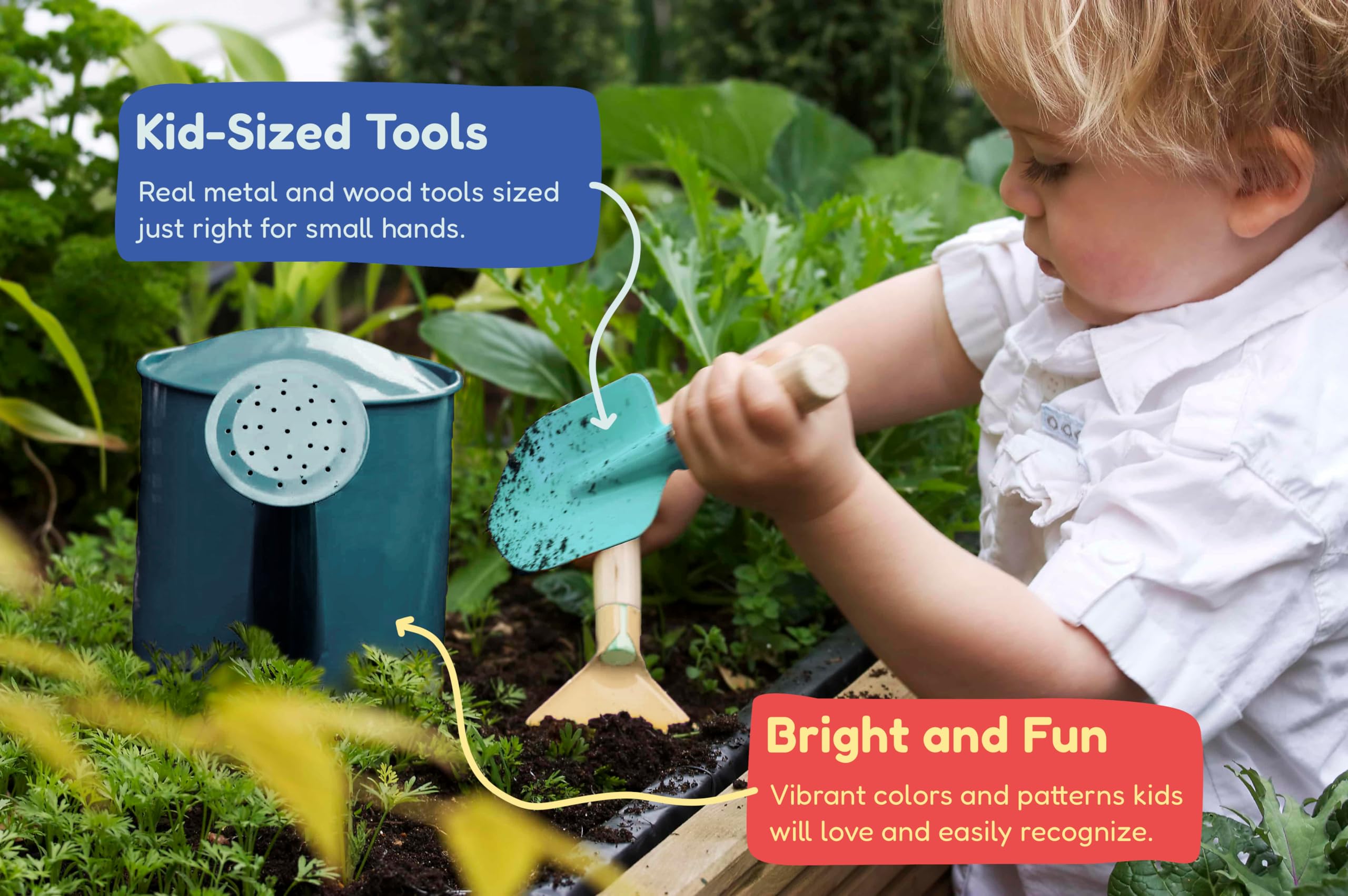 Kinderific trowel for kids boosts safe planting and exploration