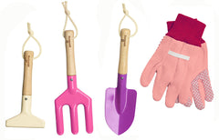 Kinderific gardening set watering can focused on a large, colorful 22-ounce watering experience.