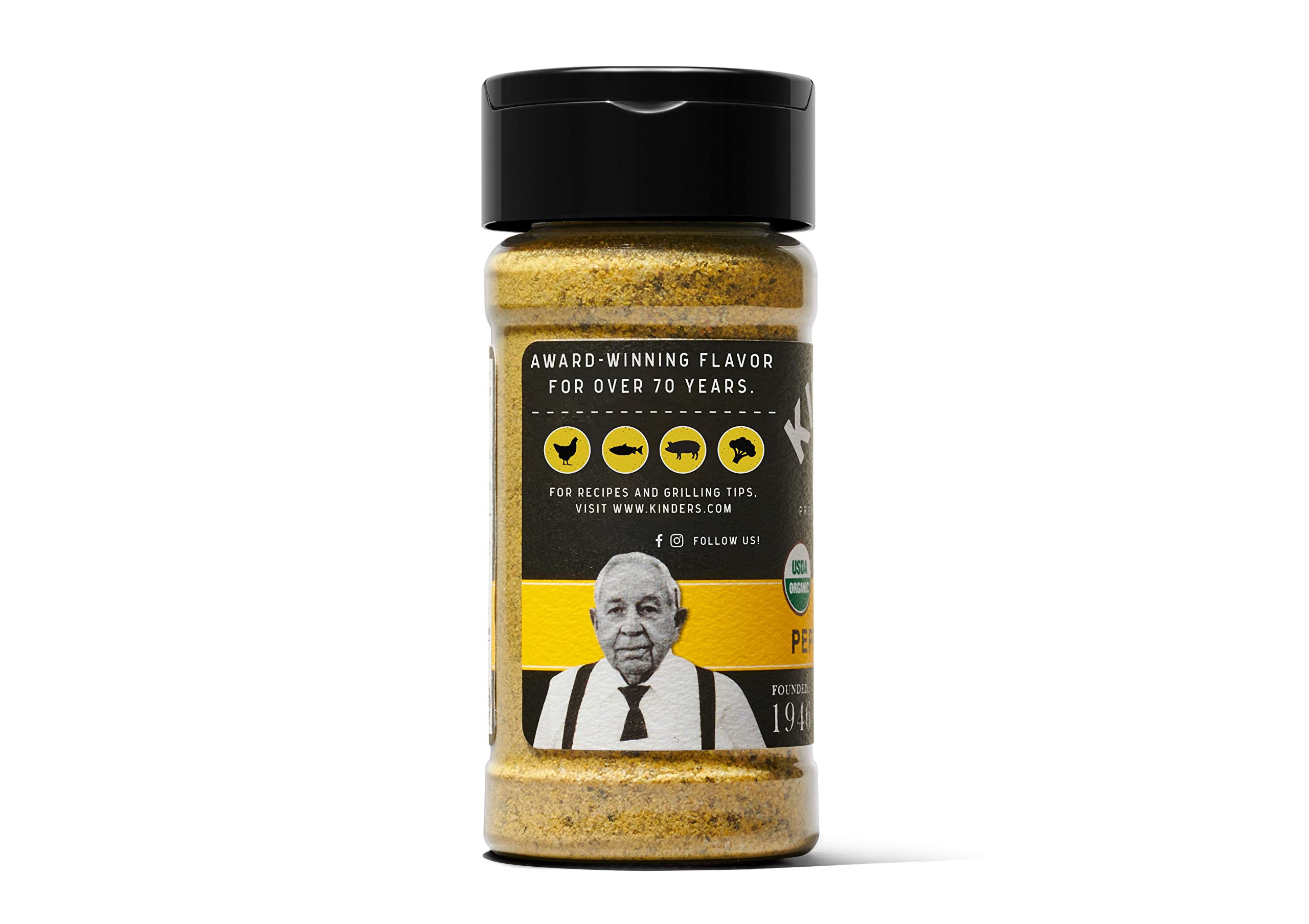 Kinder's Organic Cracked Pepper and Lemon sprinkle on vegetables elevates everyday meals.
