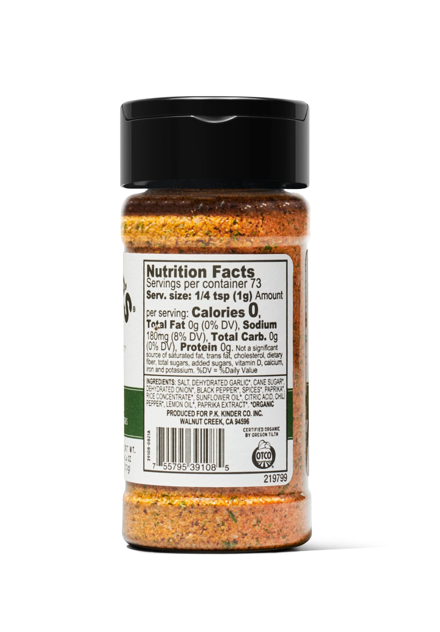 Chicken dish seasoned with KINDER'S Organic Santa Maria Rub for juicy flavor