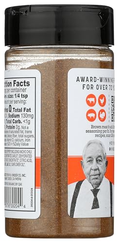 KINDER'S Organic Taco Blend Seasoning label closeup noting clean ingredient standards.