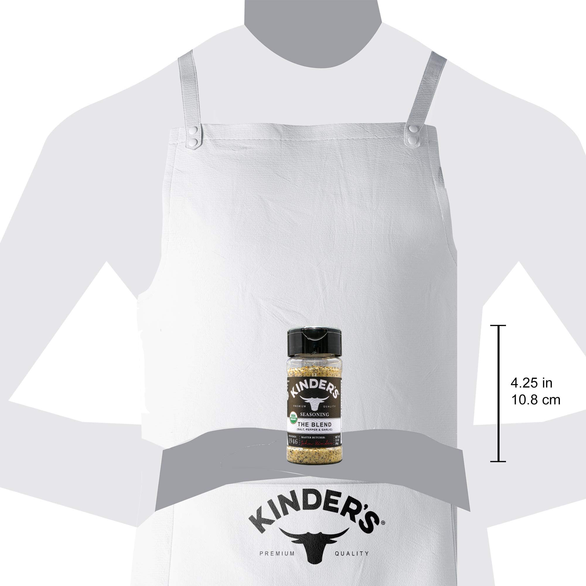 Kinder's The Blend on a busy kitchen counter for everyday flavor lift.