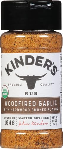 Kinder's Organic Woodfired Garlic Rub chicken dish with garlic notes