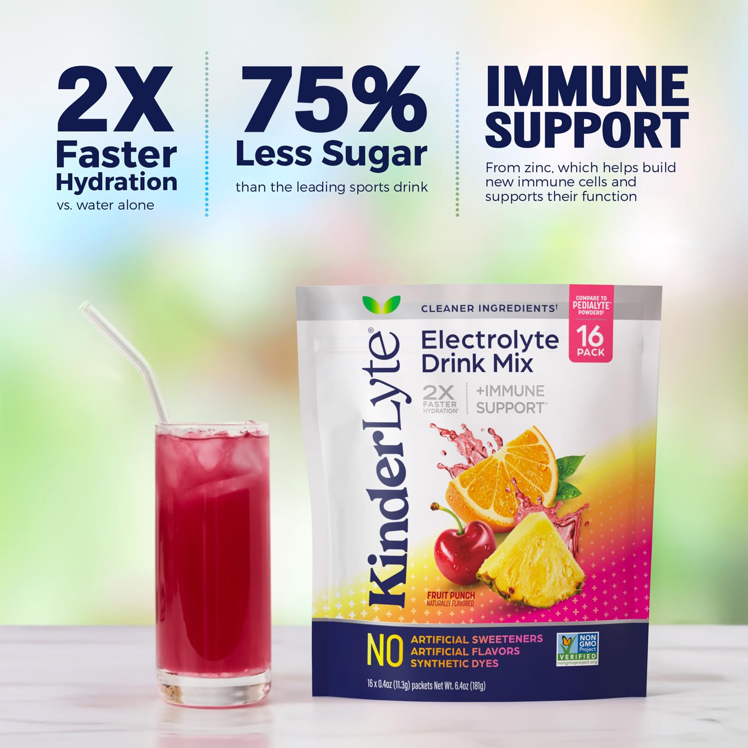 KinderLyte with zinc supports immune-friendly hydration.