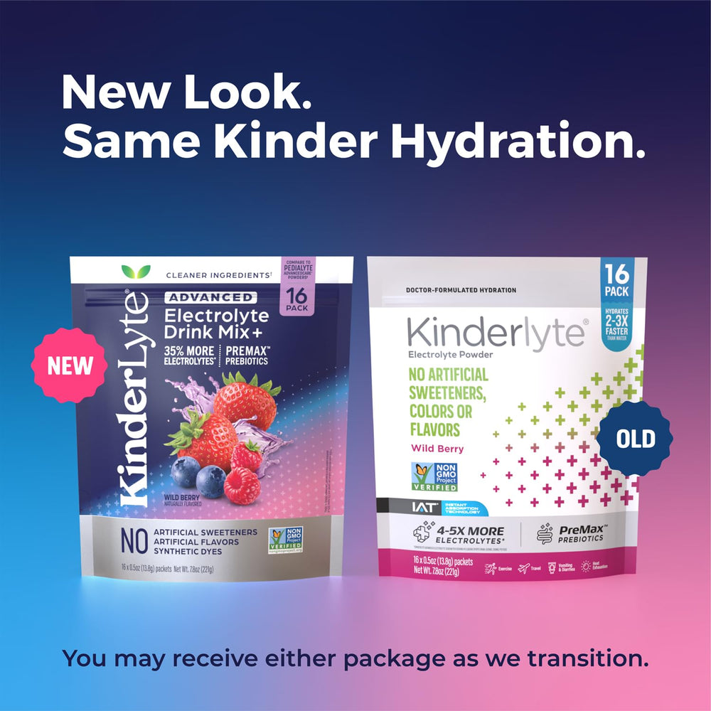 KinderLyte no artificial dyes badge on packaging