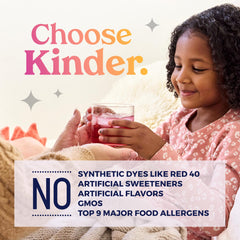 KinderLyte Wild Berry tub front showing clean ingredients