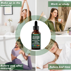Ingredient label highlights iodine, zinc, selenium, and ashwagandha for balanced support.