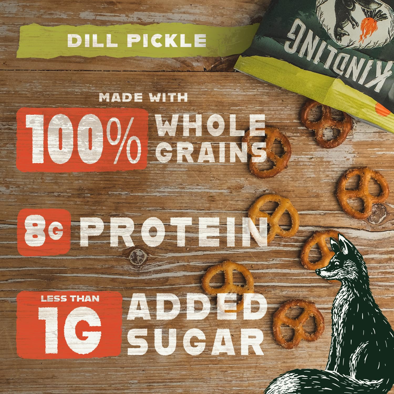 Front-of-pack close-up highlights no artificial flavors and soy-free ingredients.