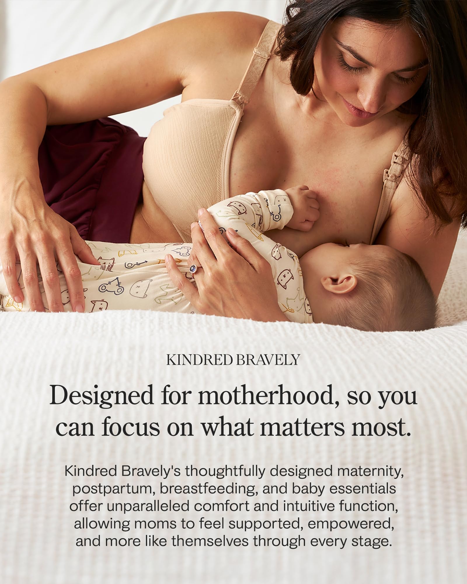 Kindred Bravely reusable pads help protect clothing from leaks.