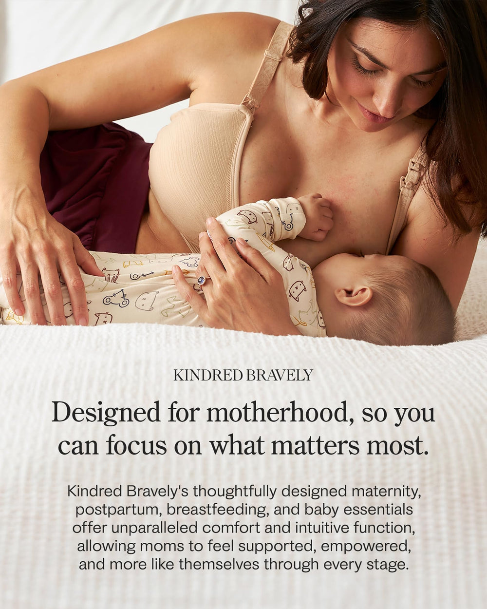 Kindred Bravely reusable pads help protect clothing from leaks.