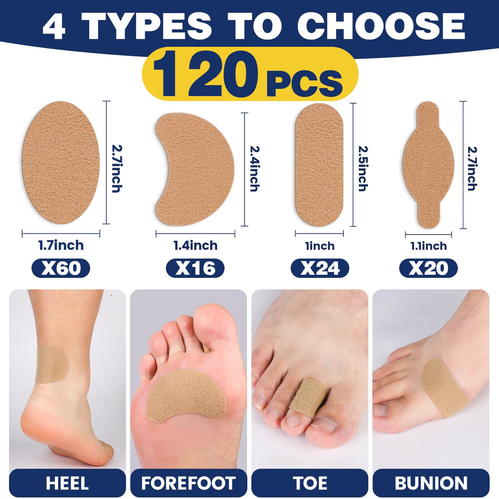 Kindshine oval moleskin pads for added foot comfort