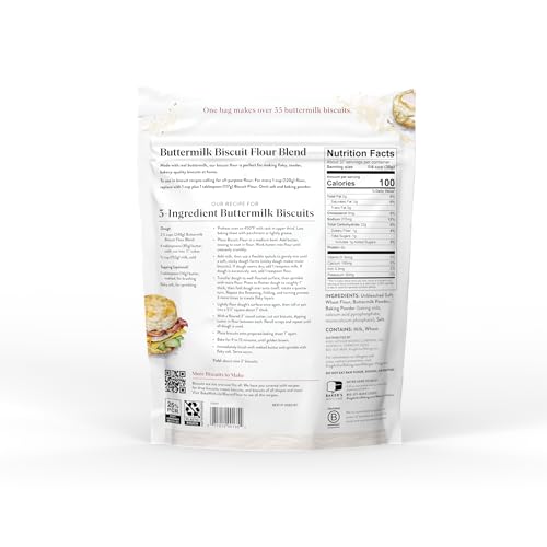 King Arthur Biscuit Flour Blend on counter with mixer, ideal baking base