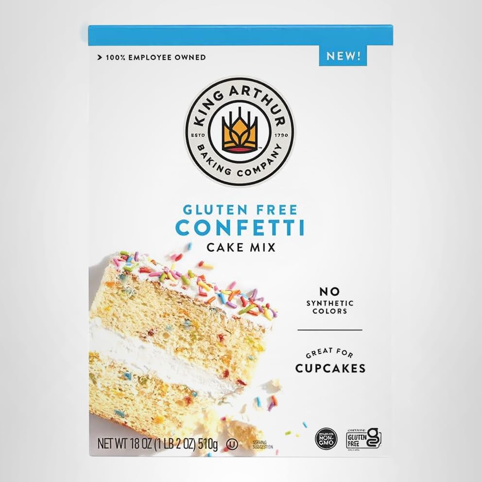 King Arthur gluten-free cake mix confetti ready-to-serve dessert idea