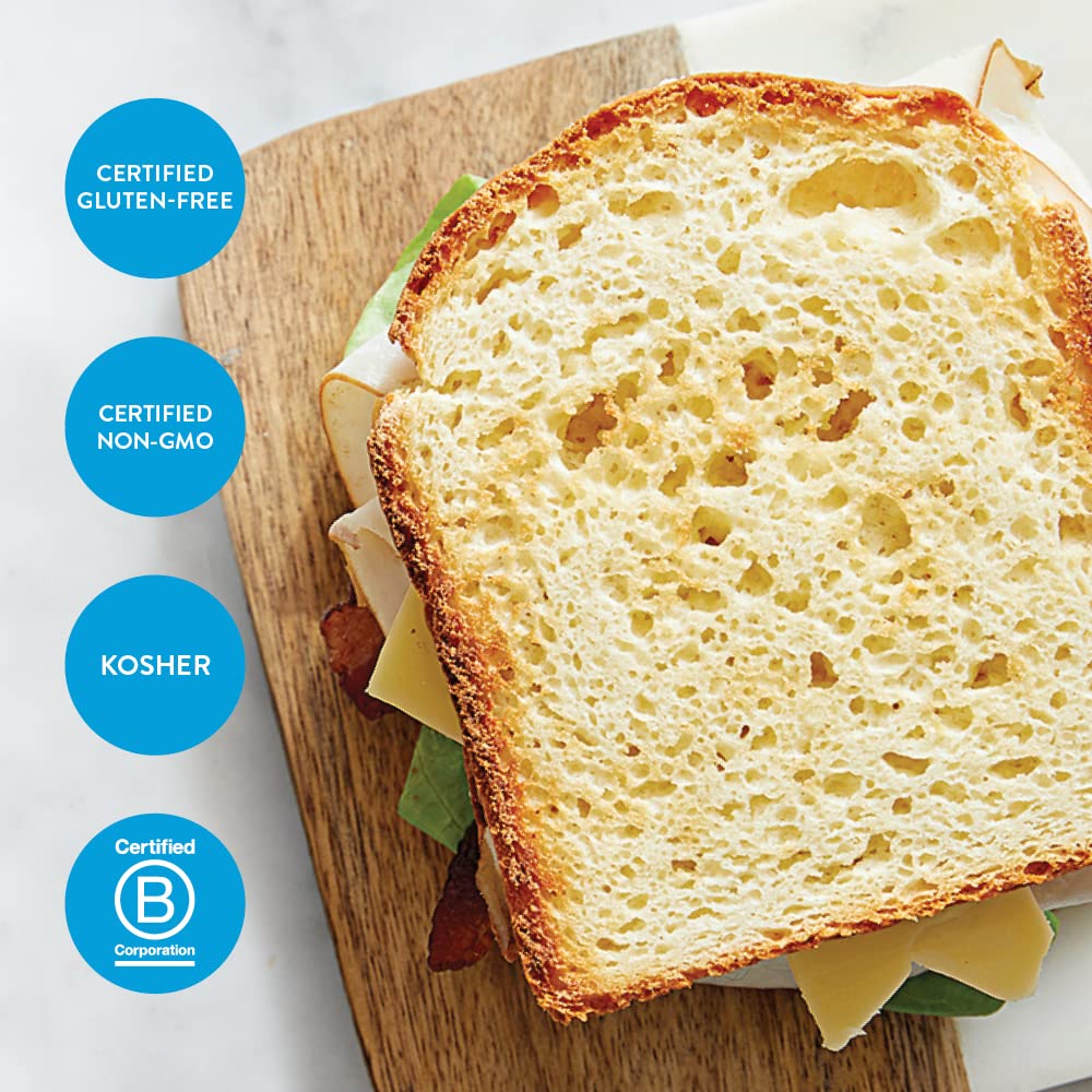 King Arthur gluten-free flour in a measuring cup for precise portions.