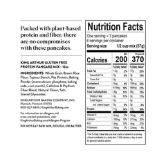Resealable pouch of King Arthur mix keeps freshness for on-the-go breakfasts