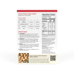 Dough assembled from King Arthur Keto Pizza Crust Mix for quick, tasty crusts.