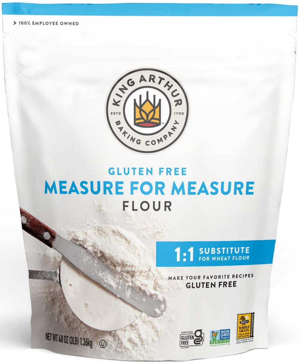 King Arthur Measure for Measure gluten-free flour bag ready for 1:1 cookies substitutions