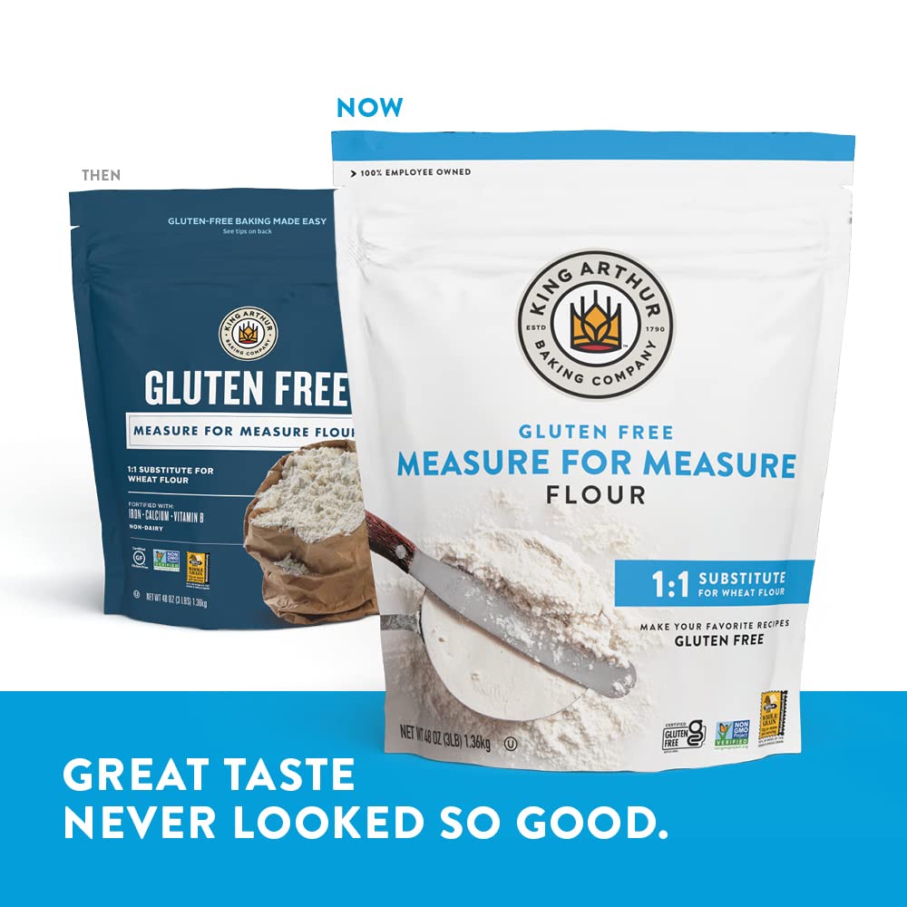 GFCO-certified King Arthur Measure for Measure flour on kitchen counter