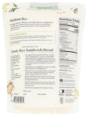 King Arthur Organic Medium Rye Flour bran closeup highlights color and flavor