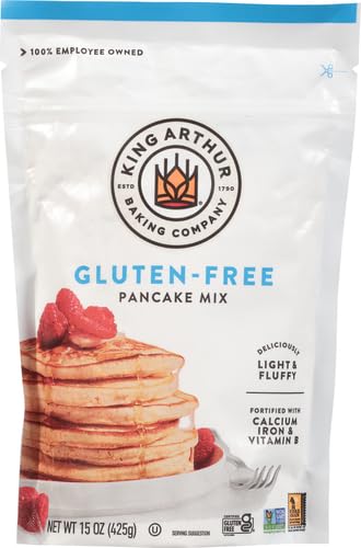 King Arthur pancake mix shows Kosher certification for diverse dietary needs.