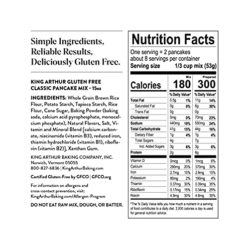King Arthur gluten-free mix with Non-GMO verification supports a wholesome morning routine.