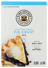 King Arthur gluten-free pie crust mix unbaked dough ready for pie night