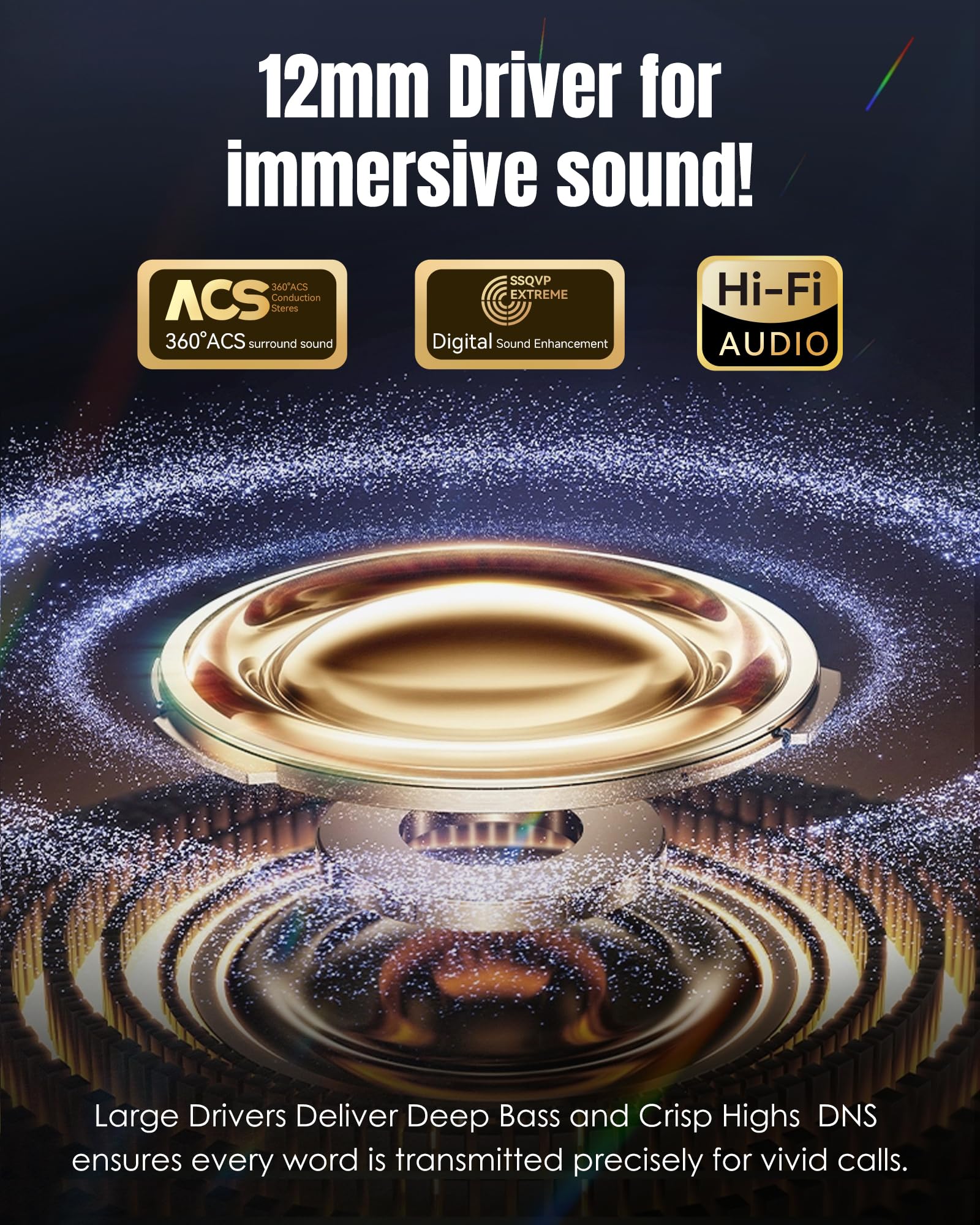 King Lucky Gen 3 13mm driver delivers richer bass and clarity.