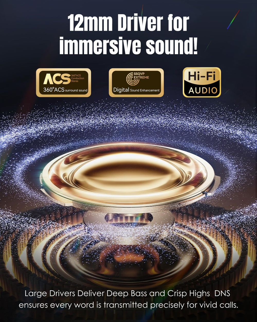 King Lucky Gen 3 13mm driver delivers richer bass and clarity.