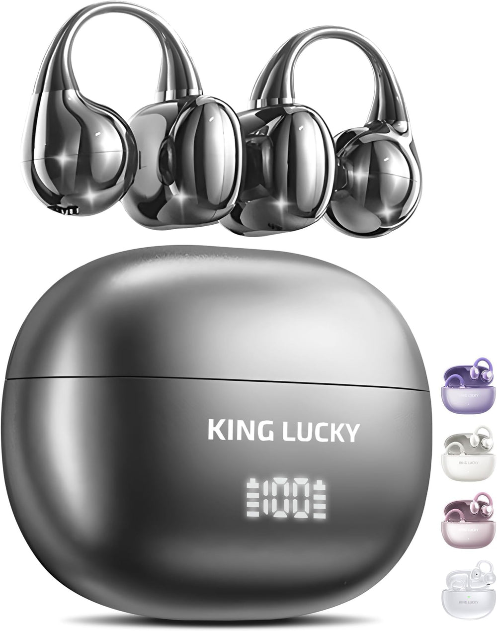 King Lucky Gen 3 open-ear clip design for all-day comfort.