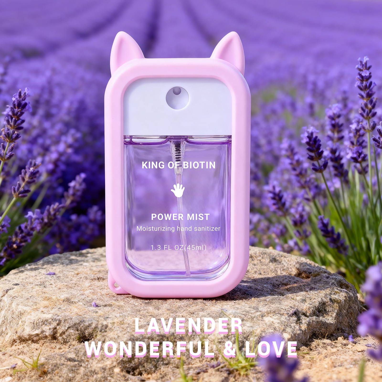 King of Biotin Lavender fragrance delivers calming aroma during busy days.
