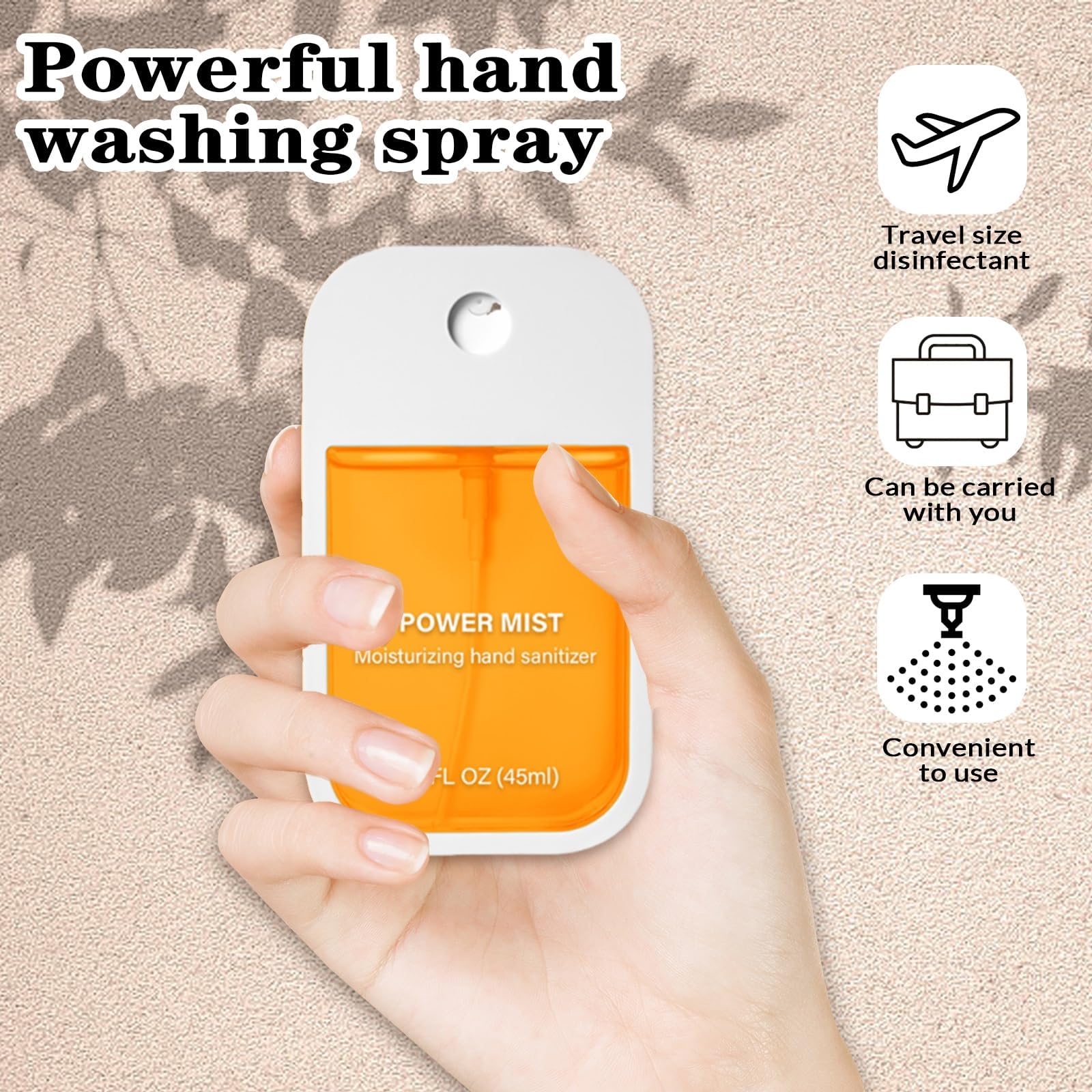 King of Biotin hand sanitizer spray close-up mist for easy application