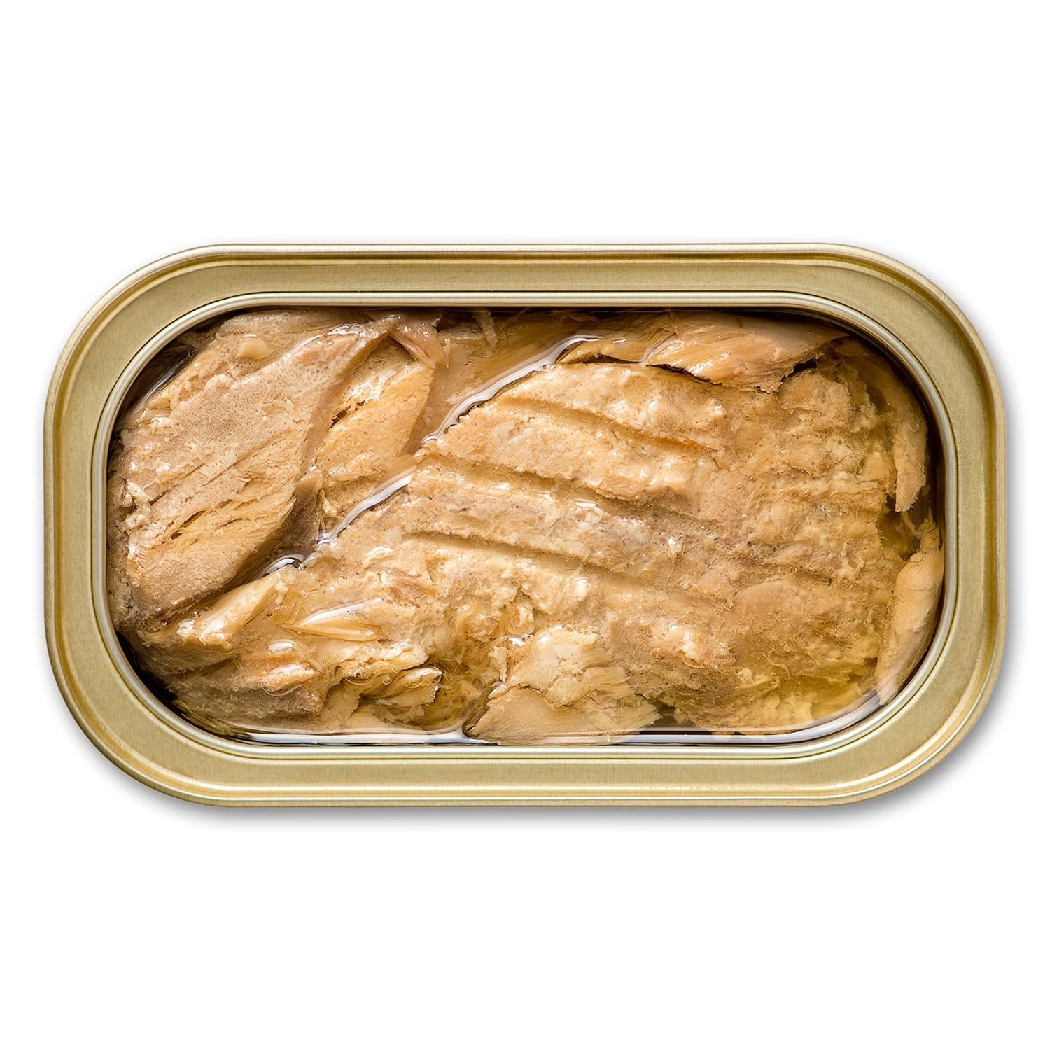 Hand-filleted King Oscar mackerel with lemon in olive oil for premium texture.