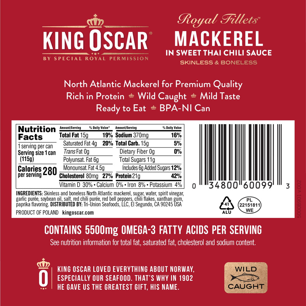 King Oscar skinless boneless fillets provide convenient protein with no bones