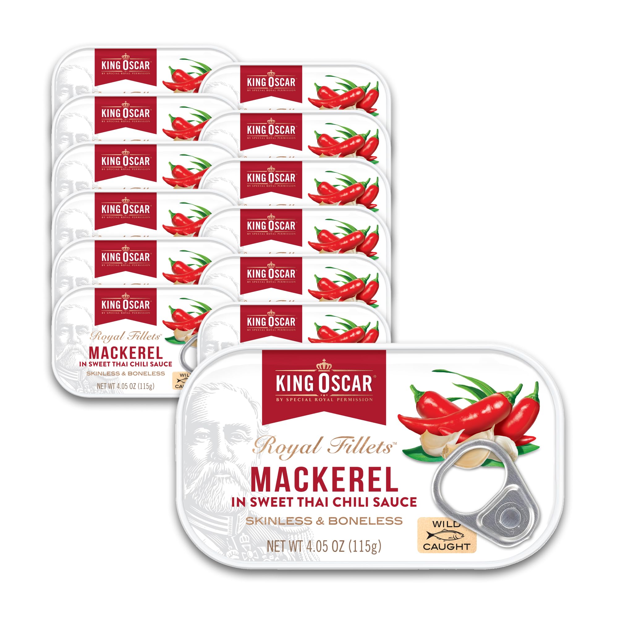 King Oscar mackerel in sweet Thai chili sauce can ready to enjoy with bold flavor