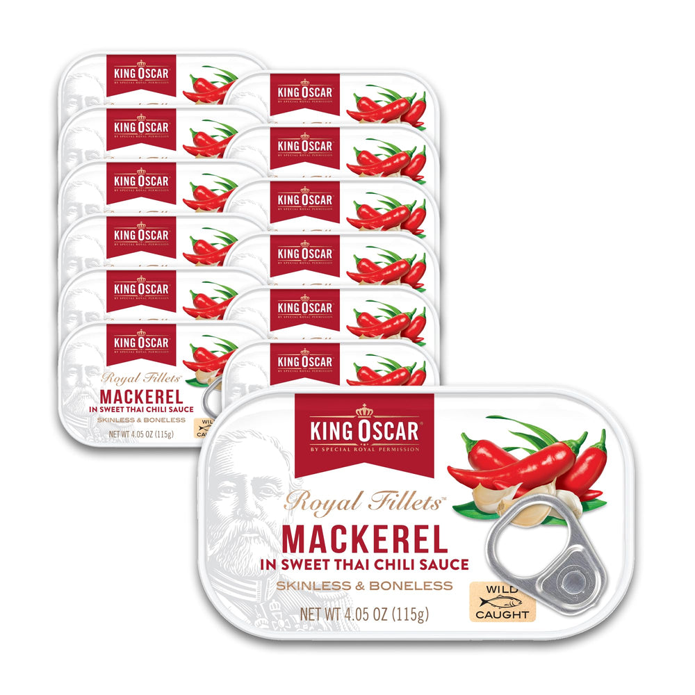 King Oscar mackerel in sweet Thai chili sauce can ready to enjoy with bold flavor