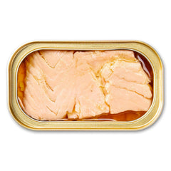 King Oscar salmon with olive oil on pasta, a versatile option.